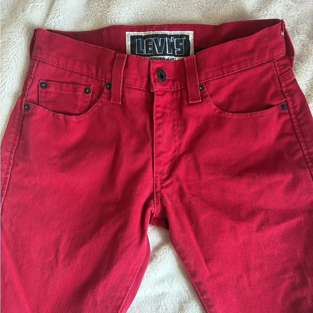 Levi's The Original Jeans- Red Skinny Jeans